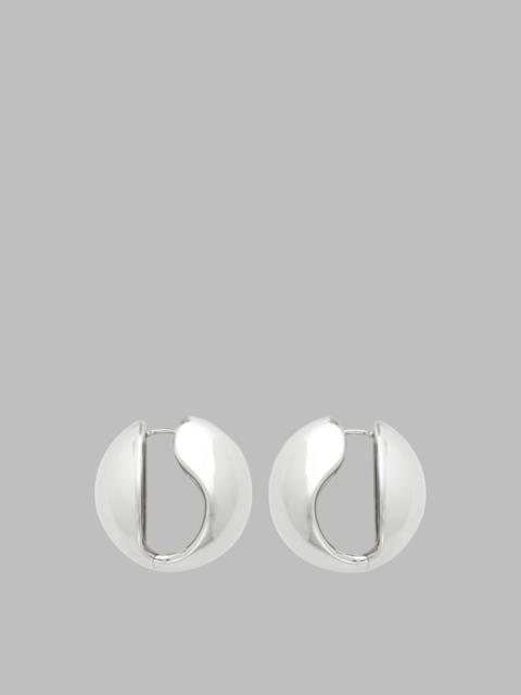 COPERNI Coperni Creole Logo Earrings - Silver