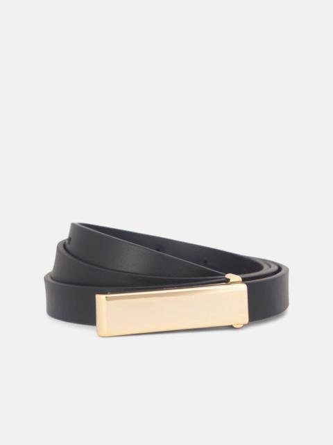 Vince Women's 15mm Elongated Plaque Leather Belt