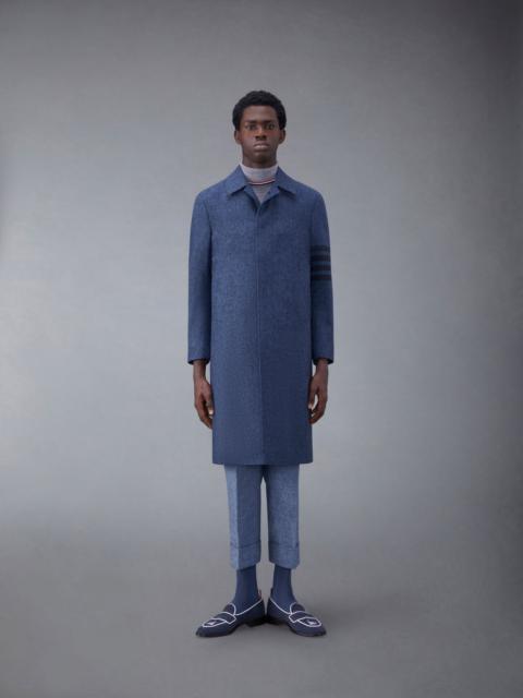 Thom Browne Donegal Tweed Relaxed 4-Bar Bal Collar Overcoat