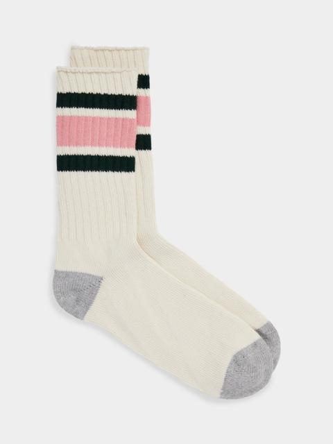 TODD SNYDER Striped Athletic Sock