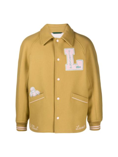 LACOSTE x Le Fleur logo-patches varsity jacket