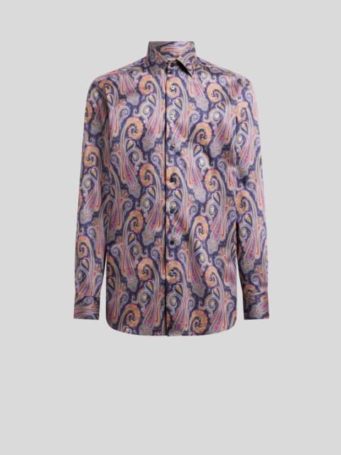 Etro PAISLEY COTTON SATIN SHIRT
