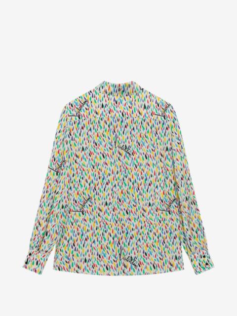 Valentino logo-print silk shirt