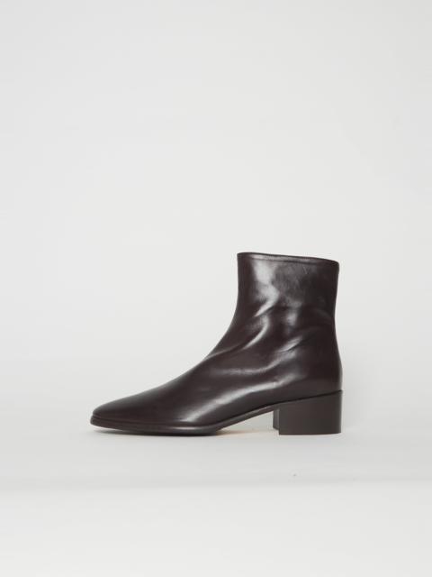 DUŠAN Ankle Zip Boot — Fondente