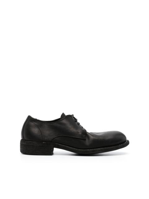 almond-toe leather brogues