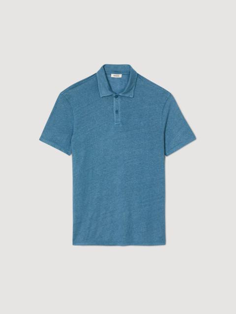 Sandro LINEN POLO SHIRT