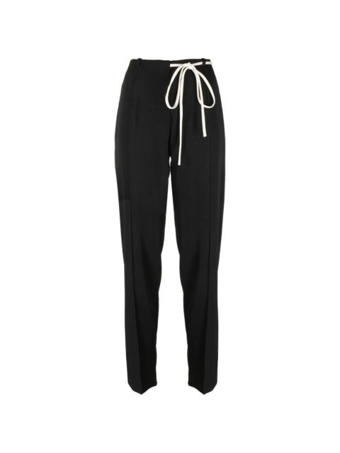 Sara Lanzi drawstring-fastening waistband trousers