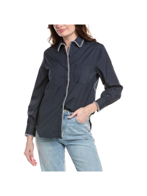 rag & bone Maxine Blanket Stitch Shirt