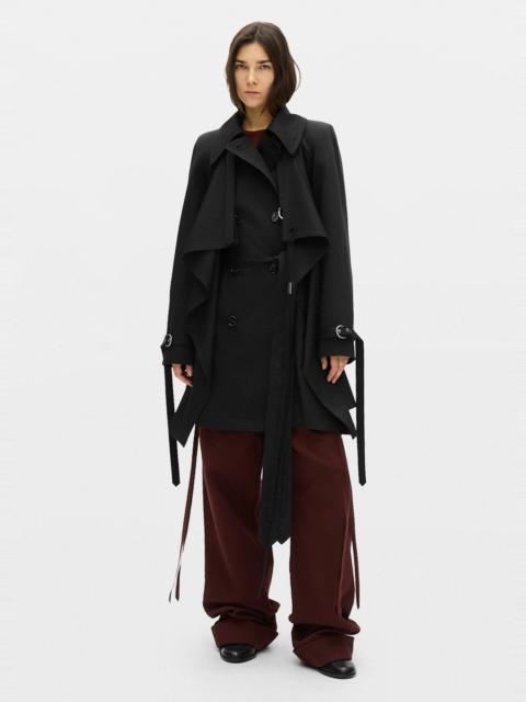 Ann Demeulemeester Reppa Draped Trench Coat