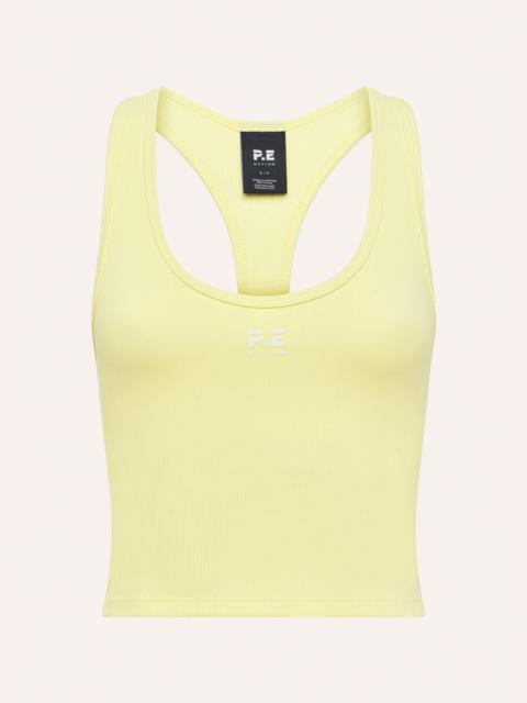 P.E NATION RADAR RIB TANK IN SOFT YELLOW