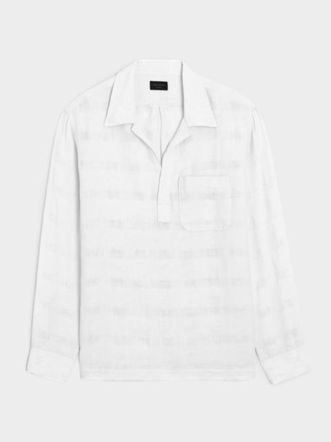 TODD SNYDER Linen Popover Shirt