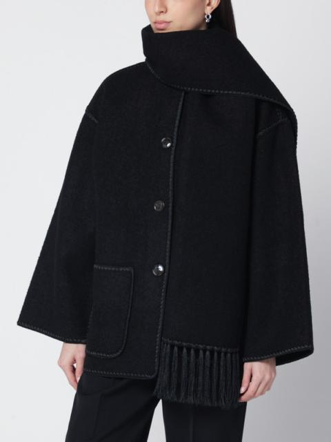 TOTEME Black jacket with scarf