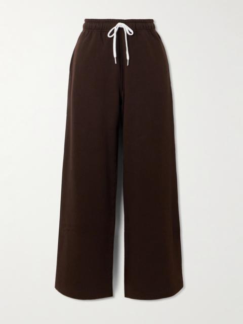 Polo Ralph Lauren Cotton-blend Jersey Wide-leg Track Pants
