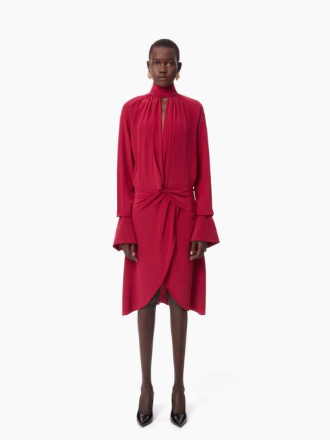 NINA RICCI HIGH NECK MIDI DRESS