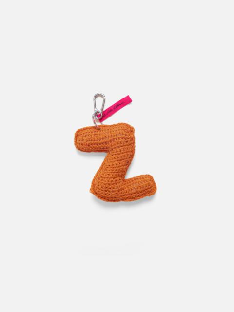 The Elder Statesman CROCHET LETTER KEYCHAIN CHARM