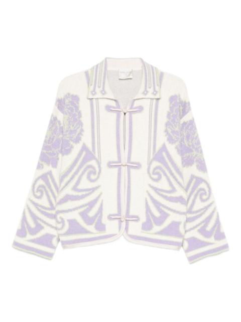 forte_forte floral pattern jacket