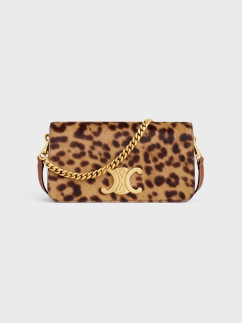 CELINE MULTIPOCHETTE in PONY CALFSKIN WITH LEOPARD PRINT