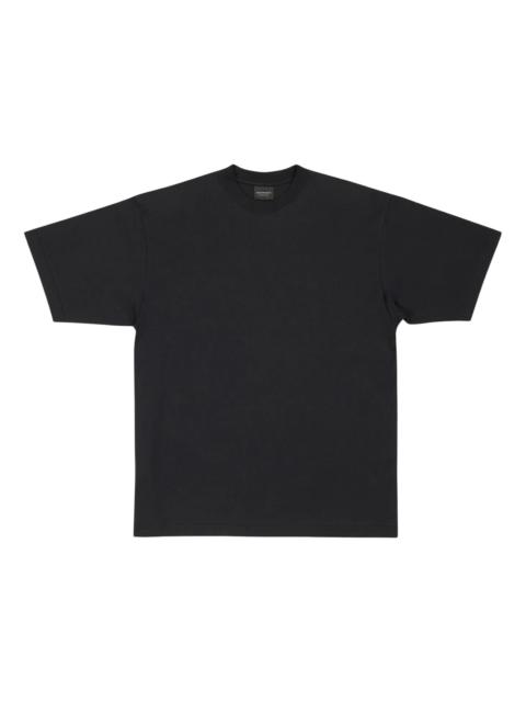 BALENCIAGA Balenciaga Men's Care Label Medium Fit T-Shirt Black