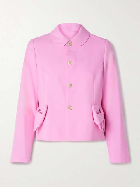Comme des Garçons GIRL Bow-embellished wool grain de poudre jacket