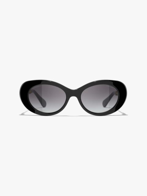 CHANEL Oval Sunglasses