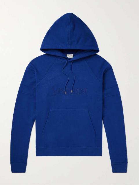 SAINT LAURENT サンローラン EMBROIDERED HOODIE/刺繍ロゴ Saint Laurent Embroidered Logo Hoodie | italist