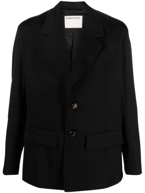 NAMACHEKO Beche single-breasted blazer