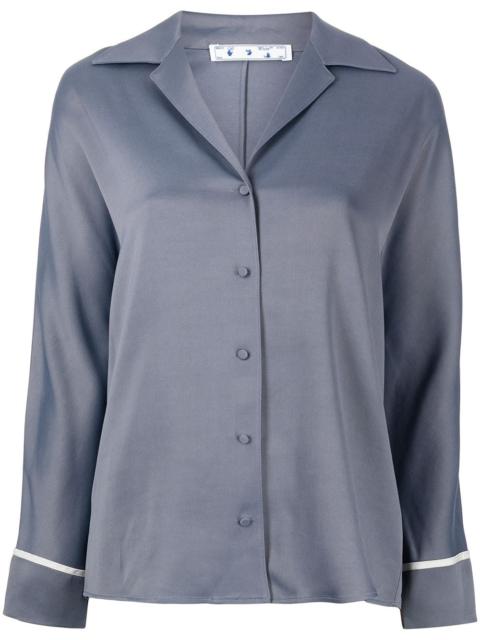 Off-White logo-print pajama shirt