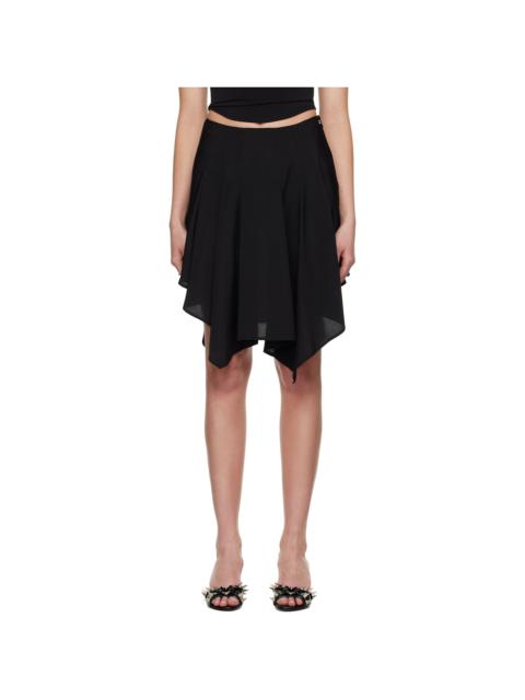 Black Ty Midi Skirt