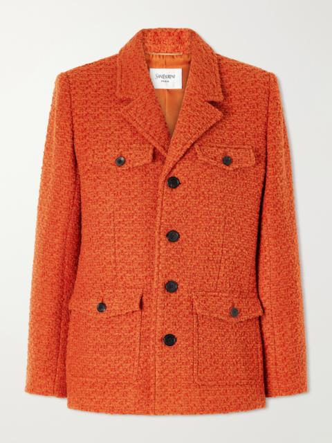 SAINT LAURENT Wool-blend Tweed Blazer