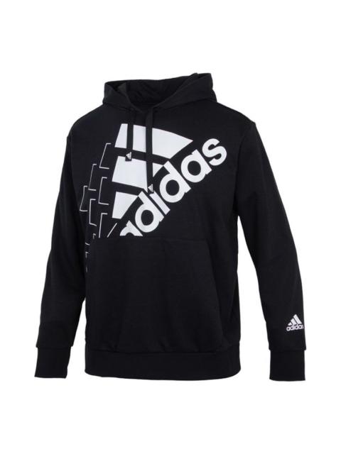 adidas Men's adidas Large Logo Sports Pullover Black GS8747