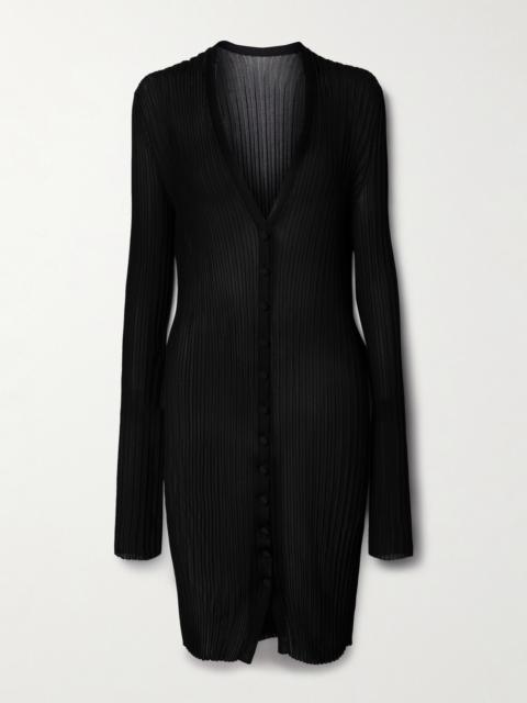 KHAITE Ramon Ribbed-knit Cardigan