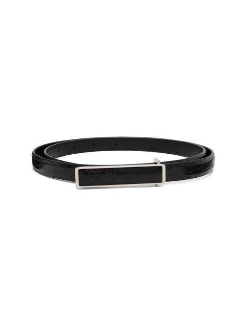 TOM FORD Black Soft Printed Croc Leather Insert Belt
