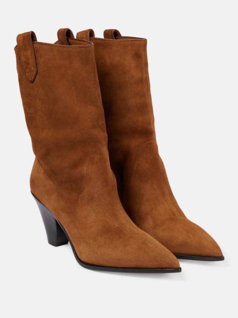 AQUAZZURA Boogie suede cowboy boots