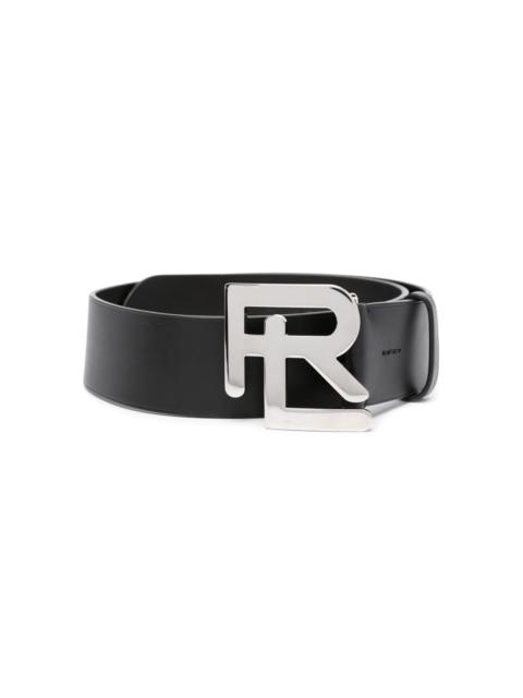 Ralph Lauren logo-lettering leather belt
