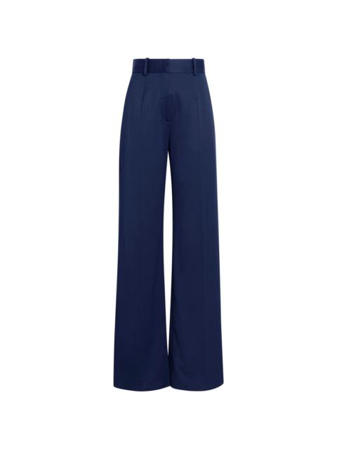 Another Tomorrow wide-leg tailored trousers