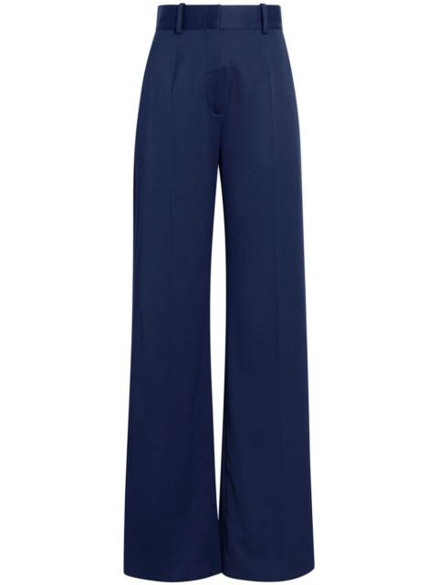 wide-leg tailored trousers