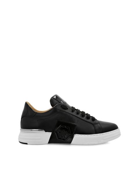 PHILIPP PLEIN logo-appliquÃ© lace-up sneakers