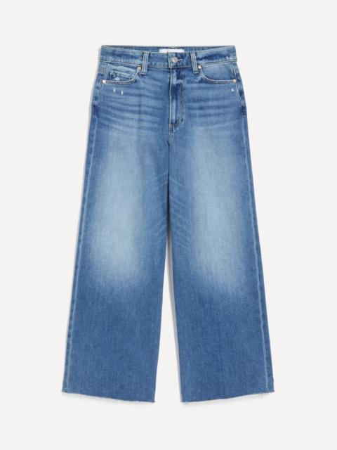 PAIGE Anessa Wide-Leg Jeans in Rock Show Distressed