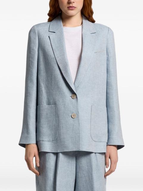 PESERICO button patch-pocket blazer