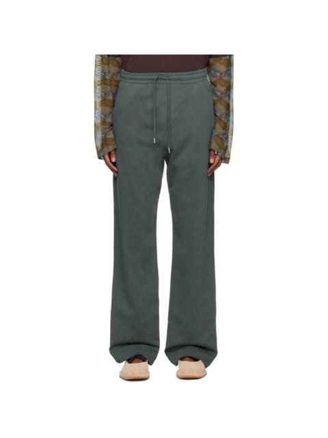 Dries Van Noten Blue Drawstring Sweatpants