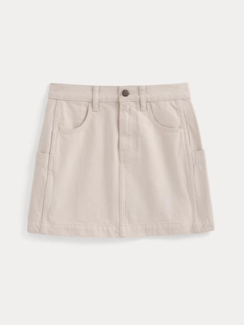 EVERLANE DENIM UTILITY MINI SKIRT