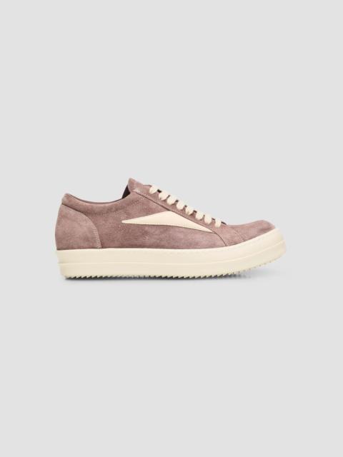 Rick Owens Women's Vintage Suede Low-Top Sneakers - Grape Milk