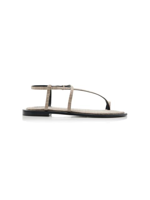 A.EMERY Reef Linen Sandals white