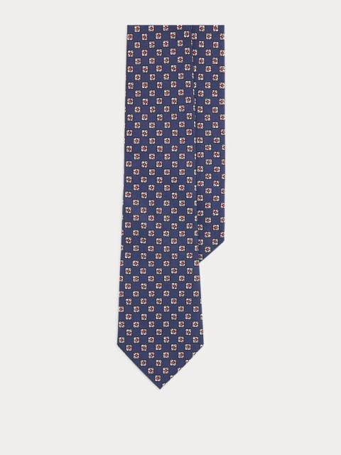 Polo Ralph Lauren Square-Print Silk Twill Tie
