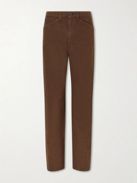 Lemaire Twisted high-rise straight-leg jeans Brown