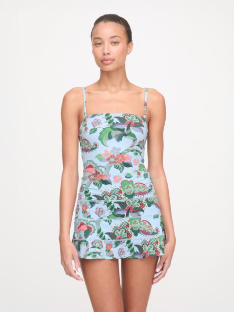 Hill House Home The Riley Pool Skirt - Light Blue Jungle Floral