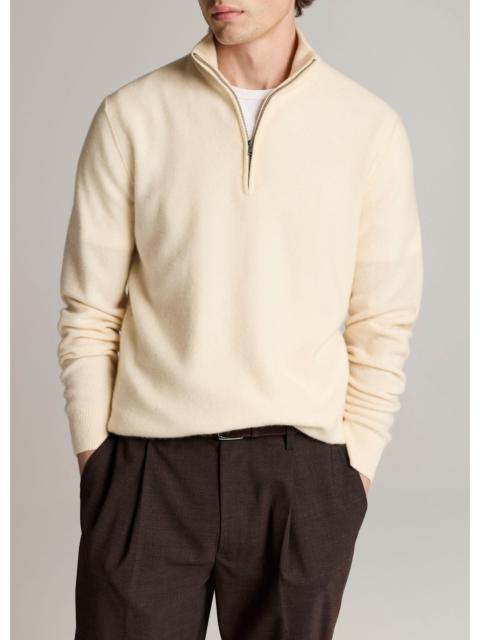 Vince Plush Cashmere Quarter-Zip Sweater