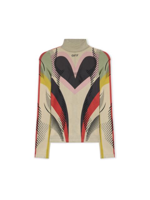 Off-White Seamless Color Block Top