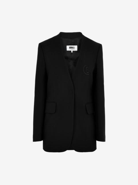 MM6 Maison Margiela 6 logo blazer