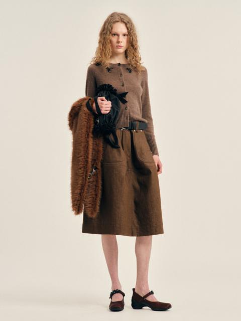 Simone Rocha Embellished Utility Hip Bustle Skirt
